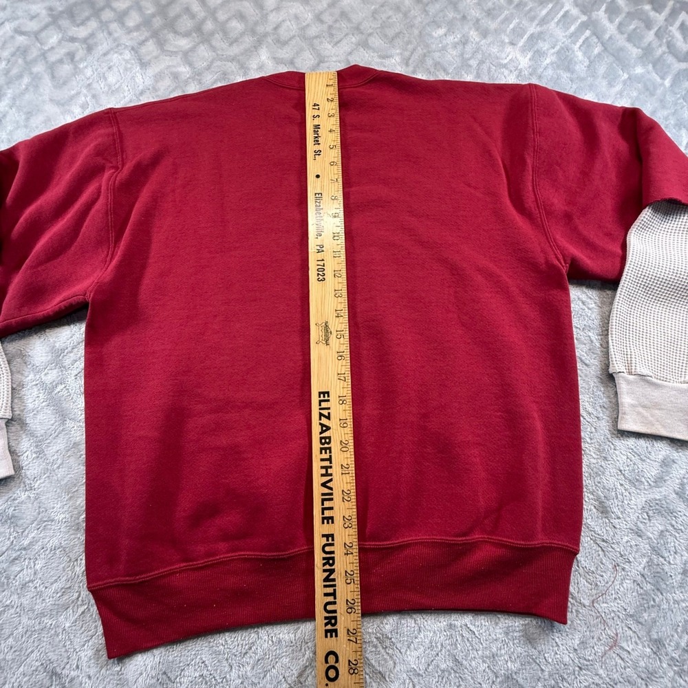 Vtg Russell Athletic Short Sleeve Crewneck Sweatshirt Thermal Long John Sleeve - Picture 14 of 16